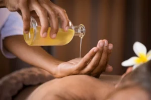 huile de massage naturelle peau